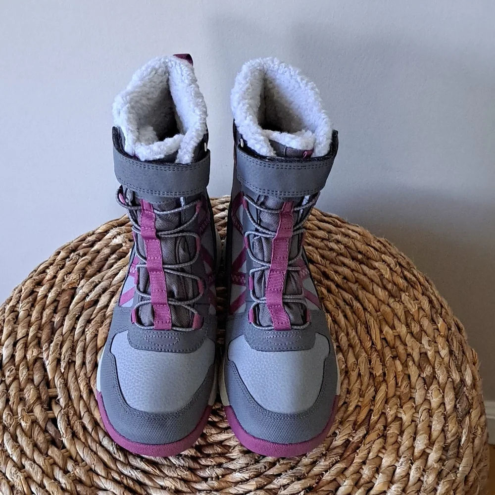 Merrell Girls Snow Crush Waterproof/Insulated Winter/Snow/Outdoor Grey Boots S-3